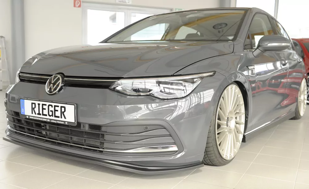 Rieger Spoilerschwert matt schwarz für VW Golf 8 3-tür. 12.19-03.24 (bis Facelift)