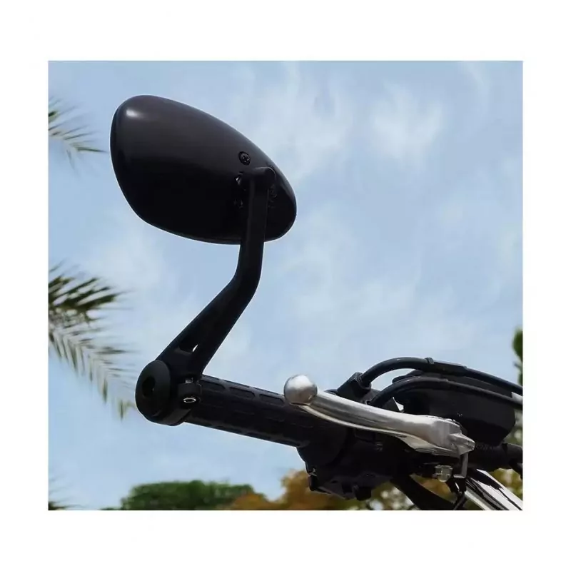 FAR Lenkerendenspiegel Cafe Racer BLACK | 7623 7624 | Lenker 13-22mm | E-geprüft