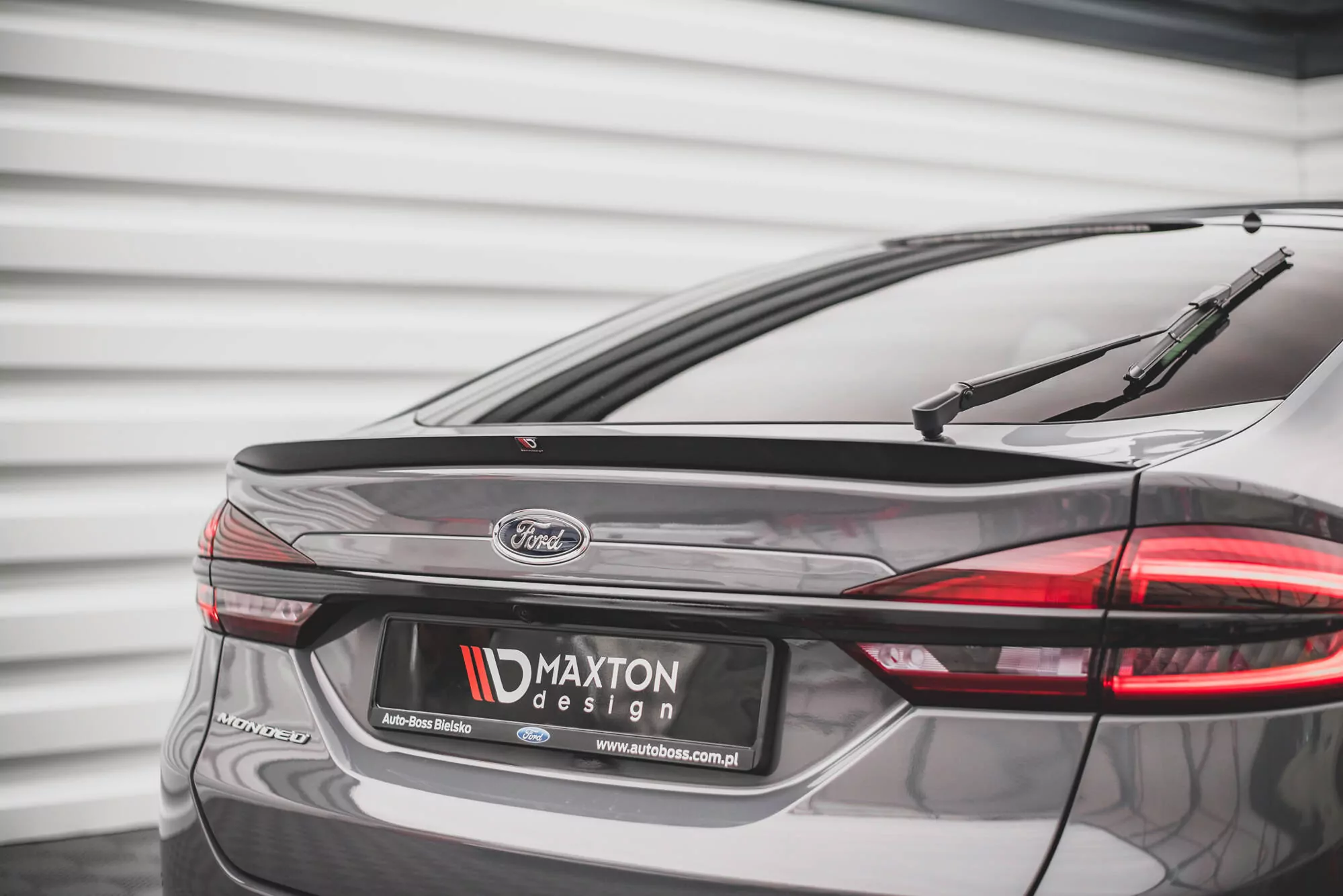 Spoiler CAP Passend Für Ford Mondeo Liftback Mk5 Facelift Schwarz Hochglanz