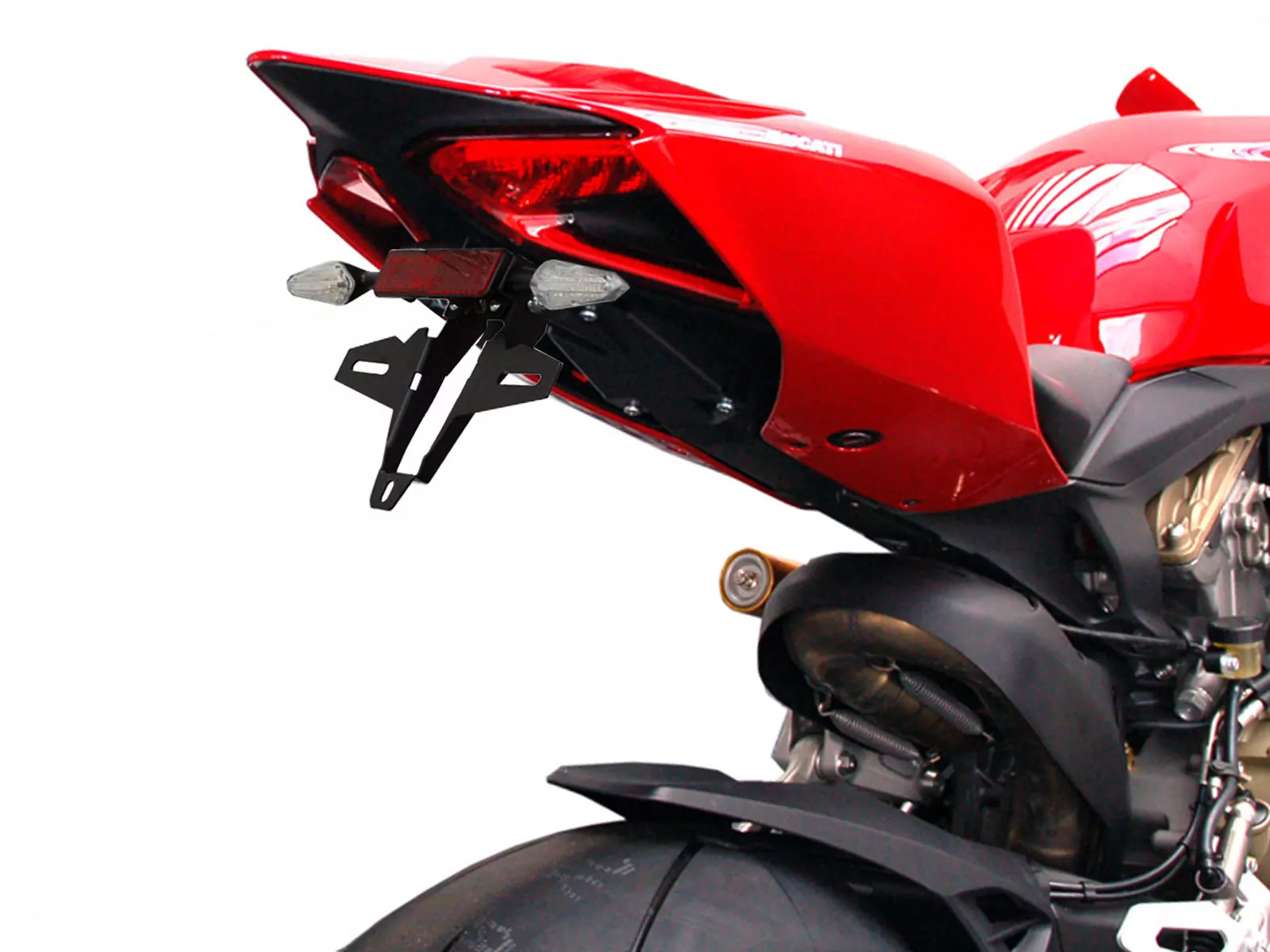 Kennzeichenhalter IQ2 für Ducati Panigale 1299 (2015-2017) für Originalblinker