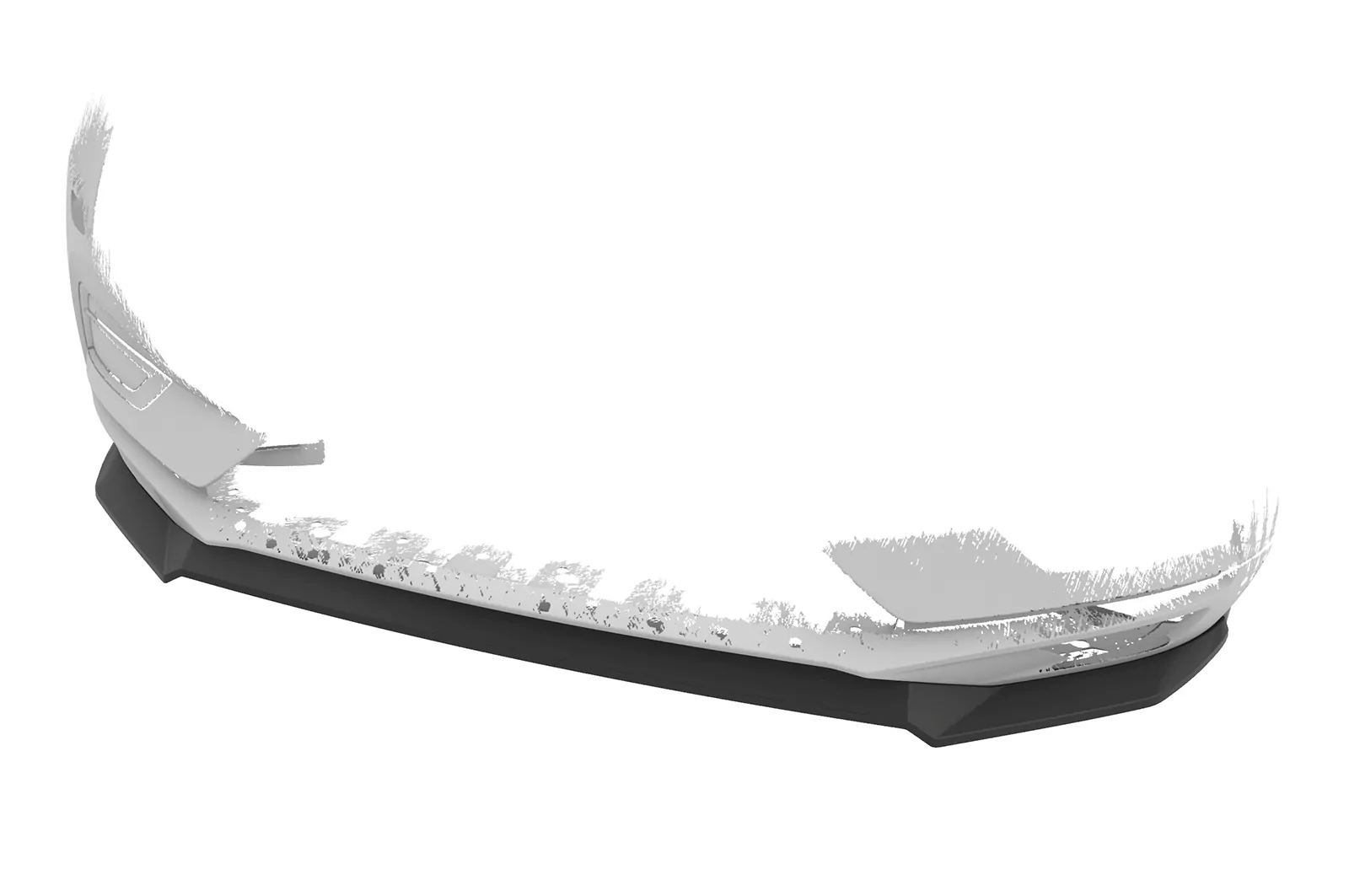 Cup-Spoilerlippe mit ABE für Volvo XC60 II (SPA) CSL587 Schwarz Strukturiert