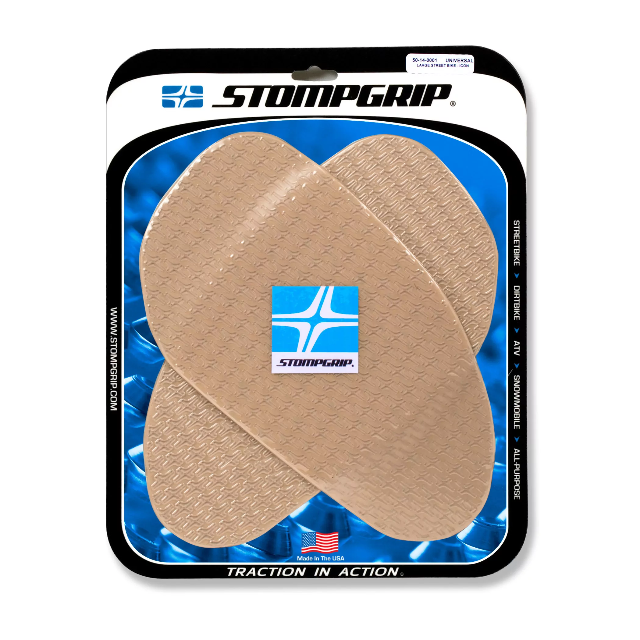Stompgrip Traction Pad Icon Universal groß (2 Stück) ca. 298 mm x 171 mm Klar