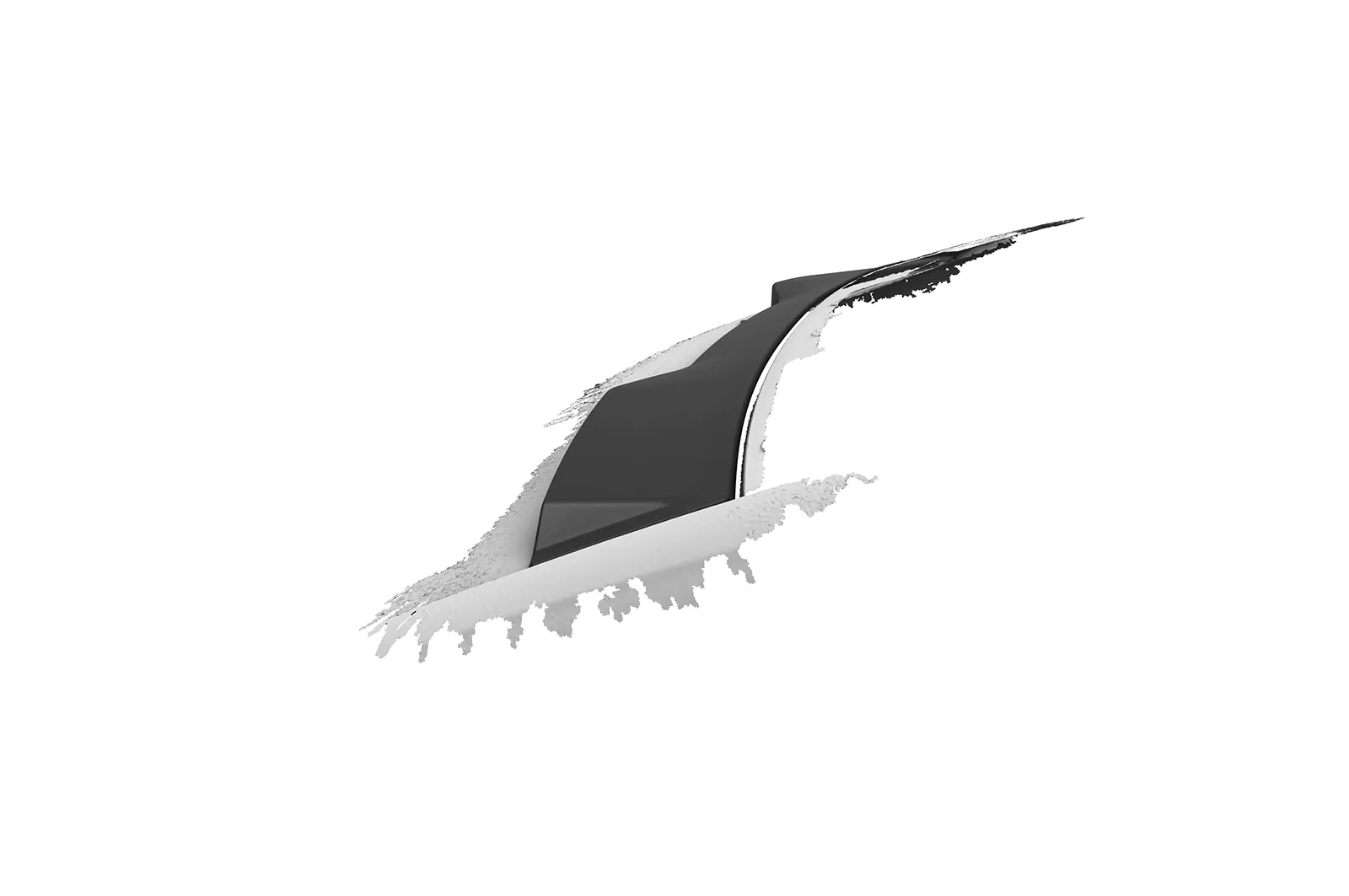 Heckscheibenblende für BMW 7er / i7 G70 Limousine HSB121 Schwarz Strukturiert