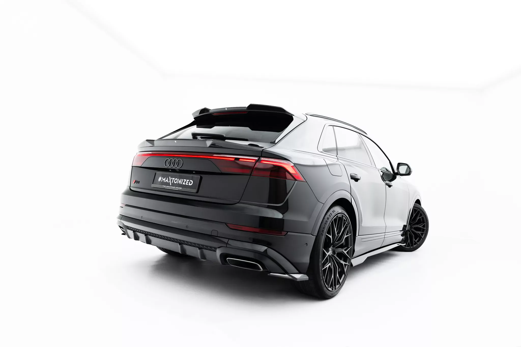 Prepreg Carbon Fiber Heck Ansatz Flaps Diffusor Für Audi Q8 S-Line Mk1 Facelift