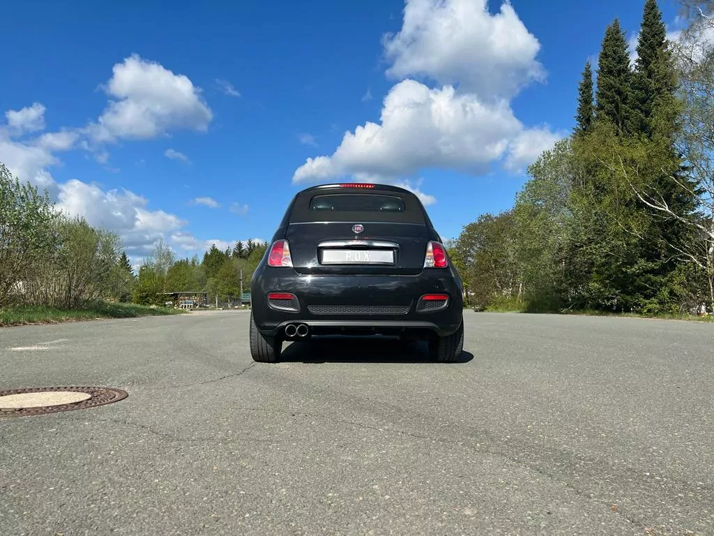 Fiat 500/ 500C  Endschalldämpfer - 2x80 Typ 25