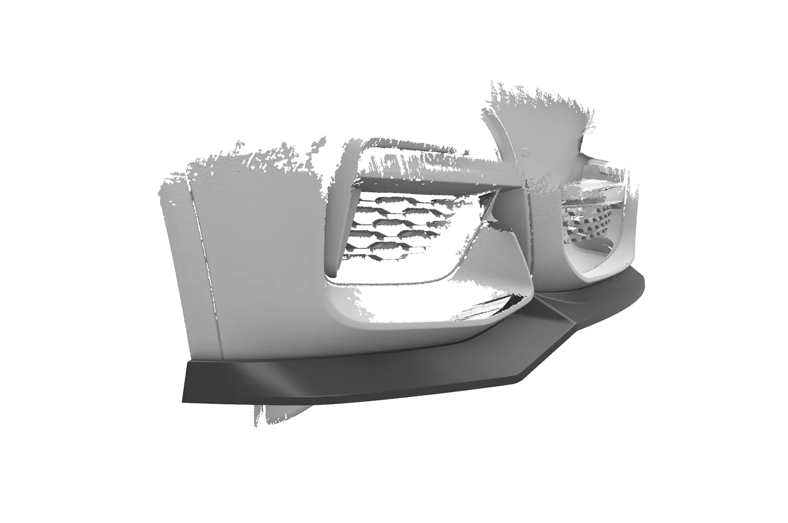 Cup-Spoilerlippe mit ABE für BMW X3 G01 / X4 G02 M-Paket CSL642 Schwarz Strukturiert