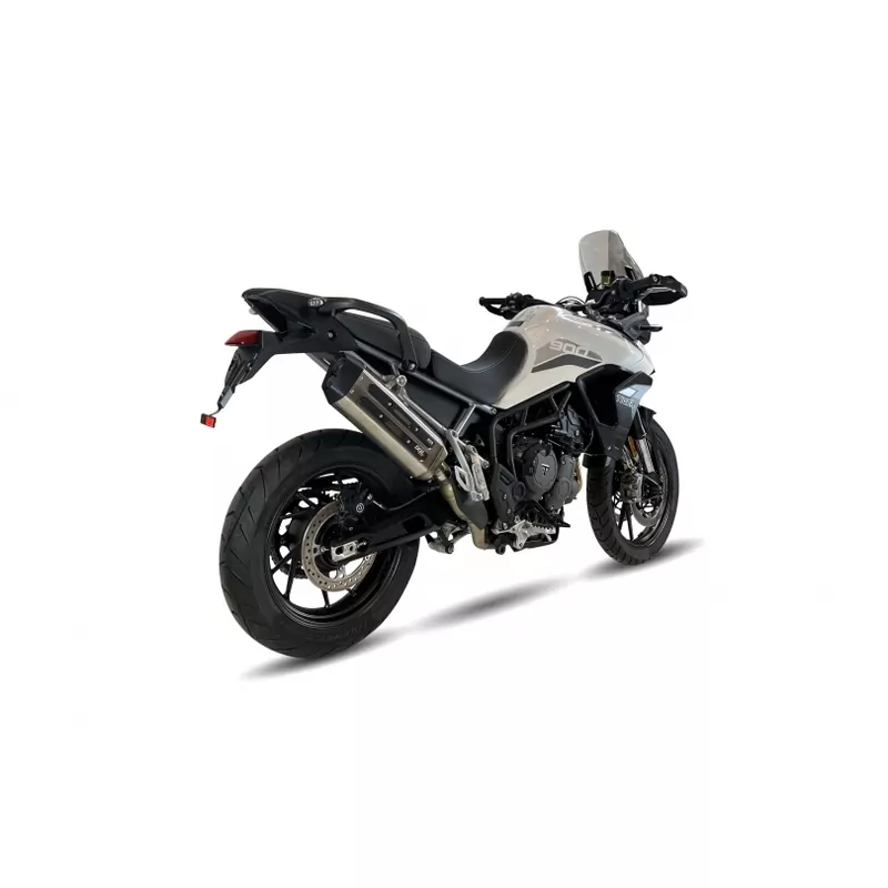 IXIL MXT Silencer Stainless Steel / Aluminium Black - Triumph Tiger 900/GT/Rally - ET4066SS