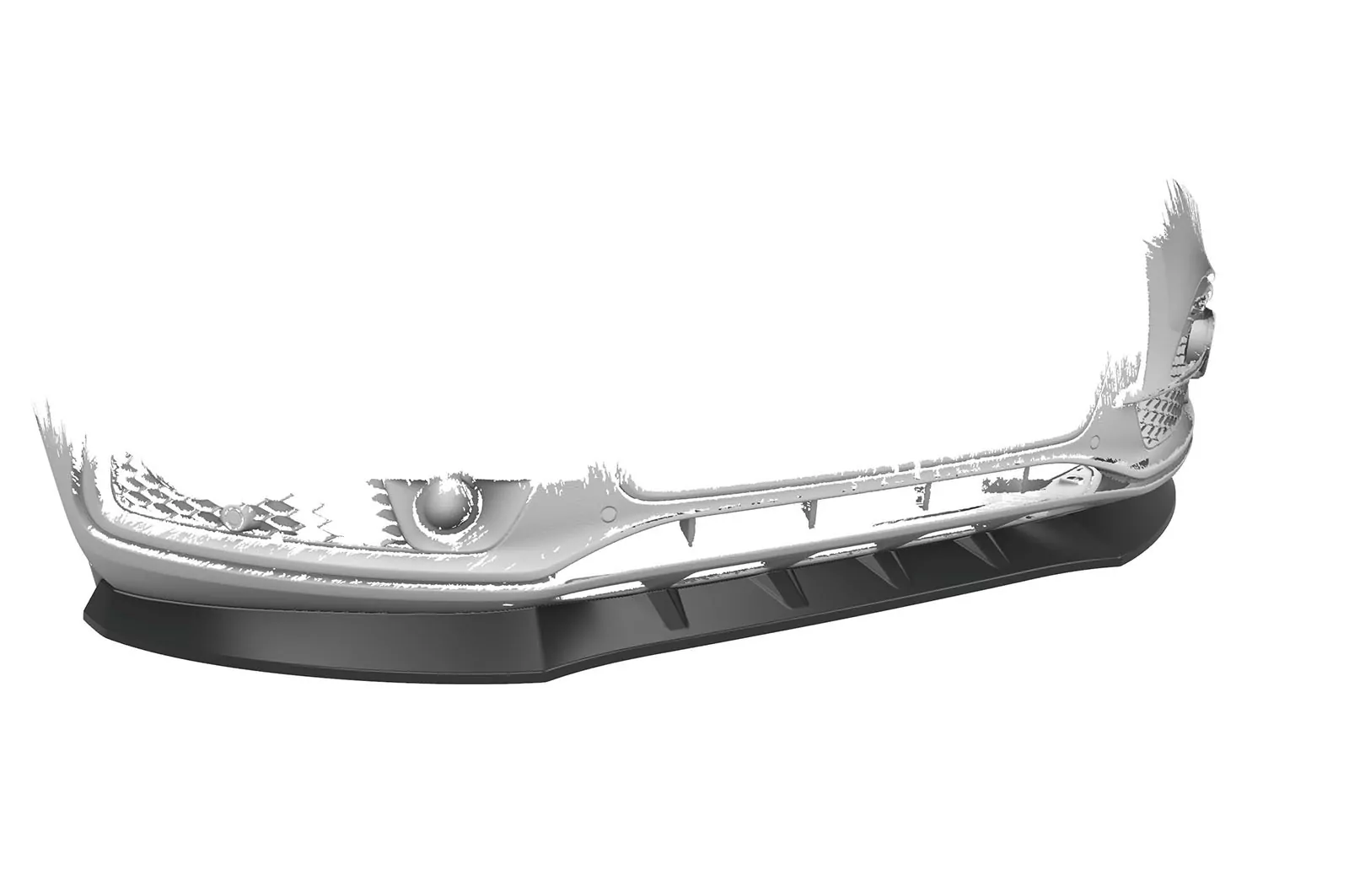 Cup-Spoilerlippe für Audi SQ5 (8R) CSL480-M Carbon Look (matt)