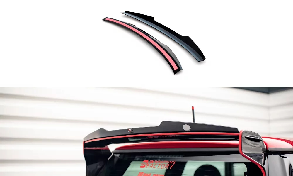 Spoiler CAP V.2 Für Mini Cooper John Cooper Works R56 Schwarz Hochglanz