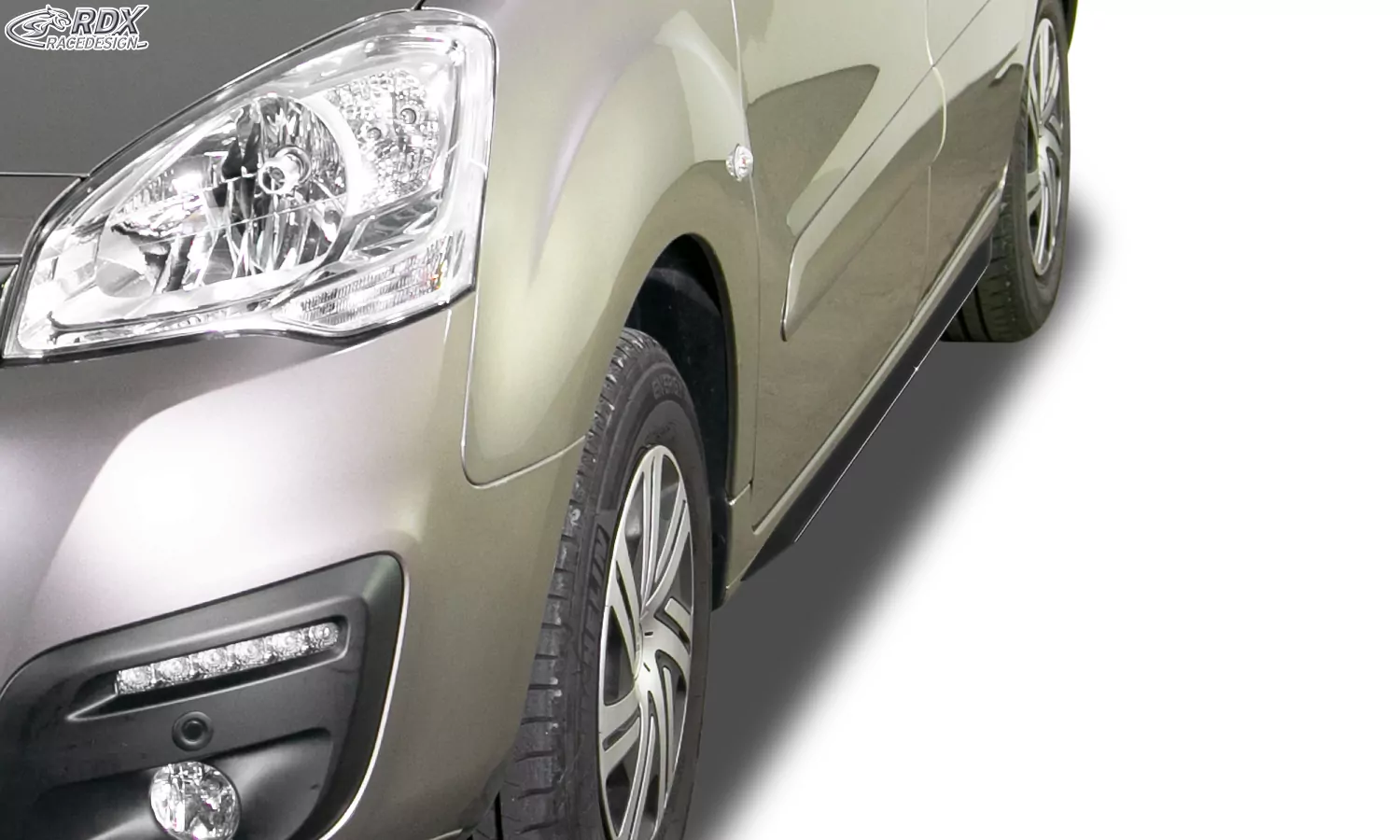 RDX Seitenschweller für CITROEN Berlingo 2008-2018 (Typ 7) / für PEUGEOT Partner 2008-2018 (Typ 7) "Slim" 