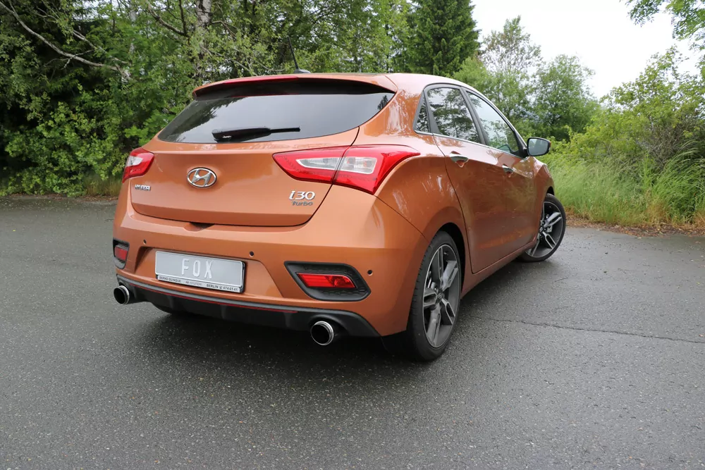 Hyundai i30 Turbo  Endschalldämpfer quer Ausgang rechts/links - 1x100 Typ 27 rechts/links