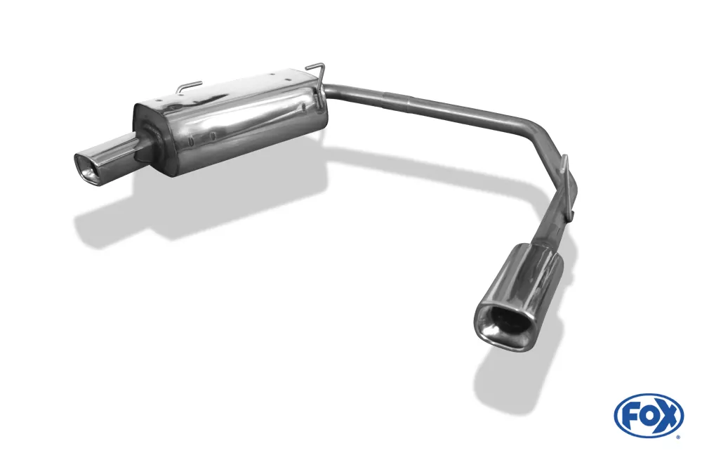 Peugeot 206 S16/ S16 Cabrio  Endschalldämpfer Ausgang rechts/links - 88x79 Typ 71 rechts/links