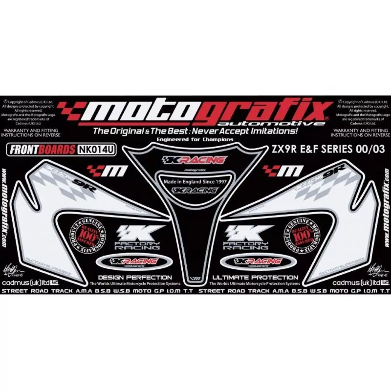 Motografix Steinschlagschutz vorn Kawasaki ZX-9 R 2000-2003 NK014U