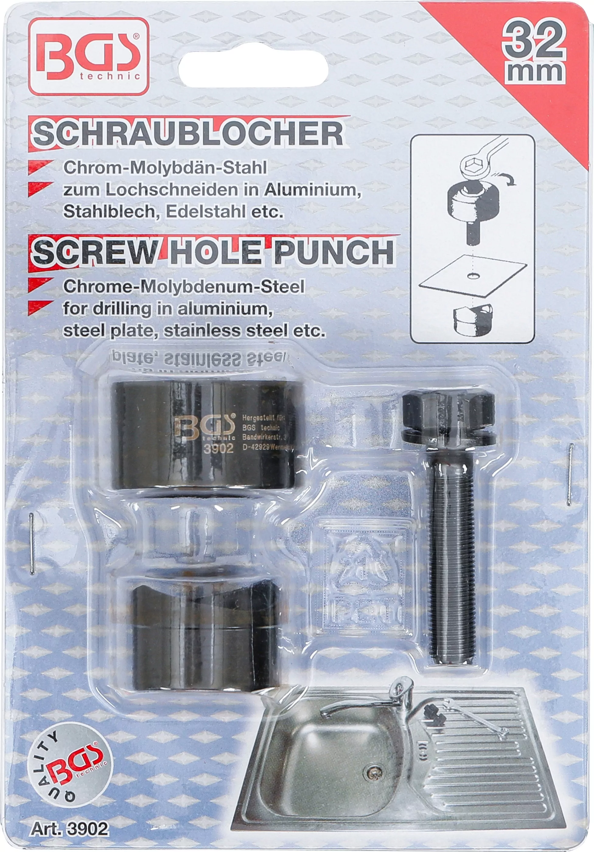 Schraublocher | 32 mm