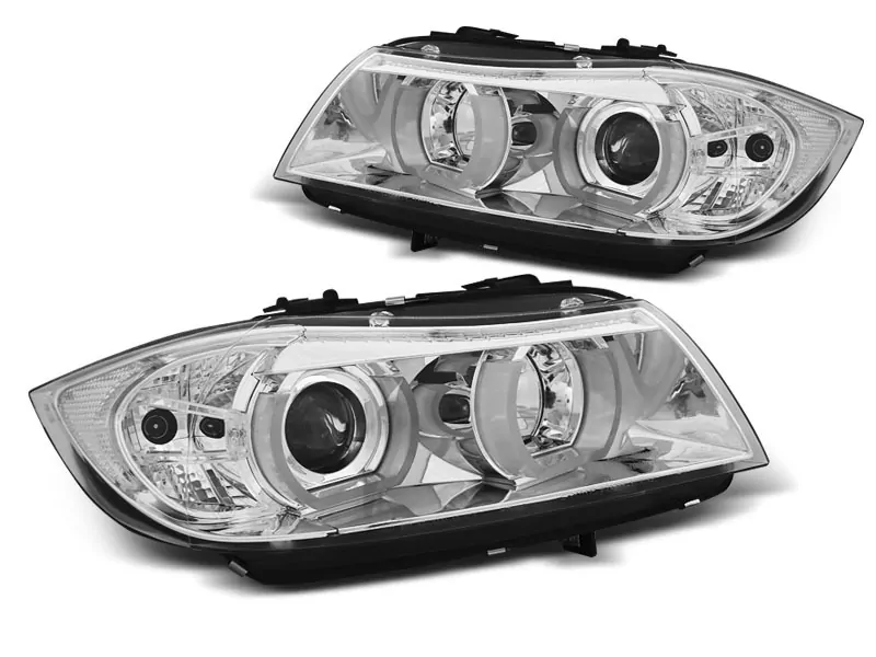 HEADLIGHTS U-LED LIGHT 3D CHROME fits BMW E90/E91 03.05-08.08
