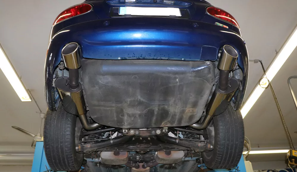 Jaguar XK8/ XKR Typ QEV/ QDV  Endschalldämpfer rechts/links Ø63,5 - 115x85 Typ 38 rechts/links