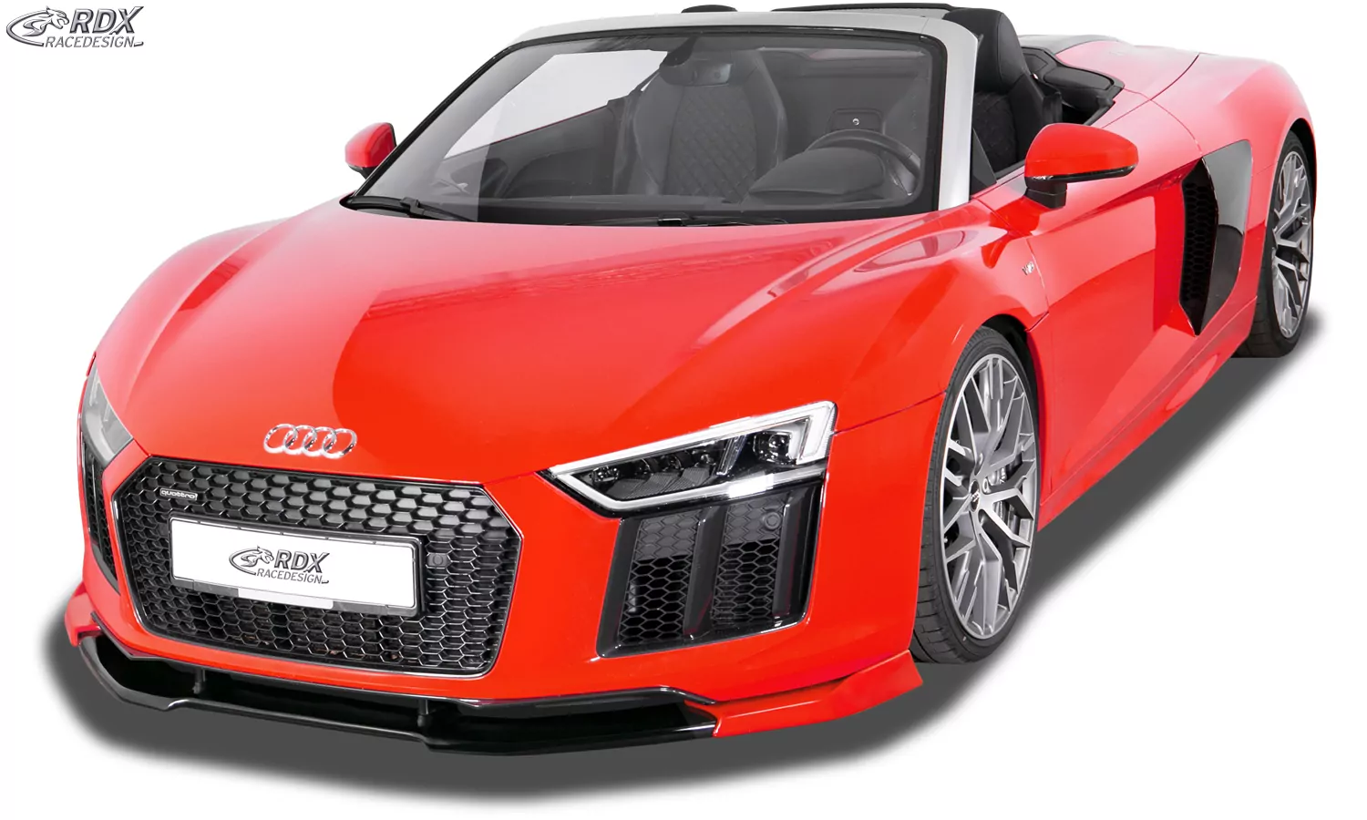 RDX Frontspoiler VARIO-X für AUDI R8 / R8 Spyder (4S) 2015+ Frontlippe Front Ansatz Vorne Spoilerlippe
