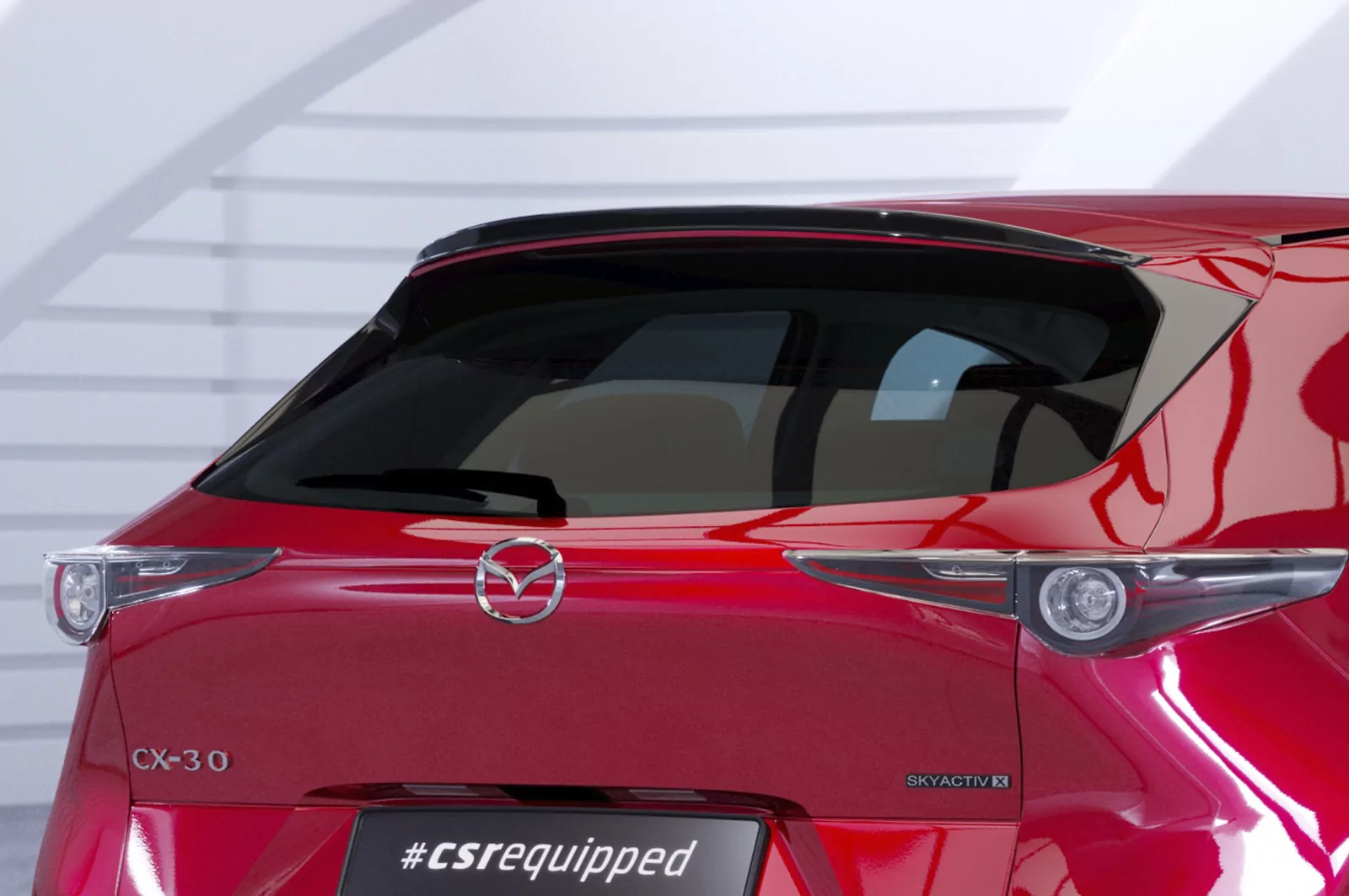 Heckflügel mit ABE für Mazda CX-30 HF021 Schwarz Strukturiert