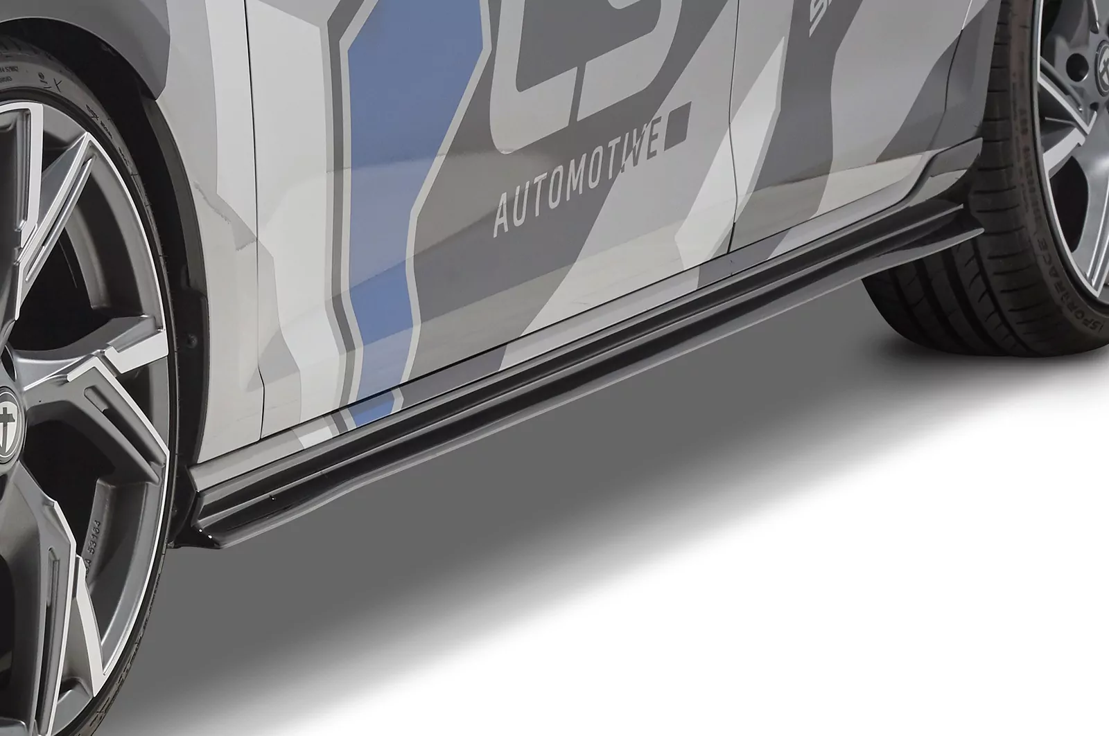 Seitenschweller für VW Golf 7 (Typ AU) SS461 Strukturiert (schwarz matt)