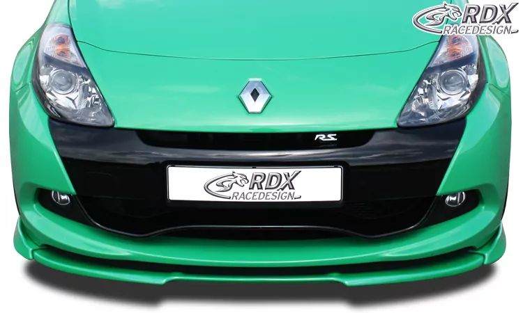 RDX Frontspoiler VARIO-X für RENAULT Clio 3 RS Phase 2 Frontlippe Front Ansatz Vorne Spoilerlippe
