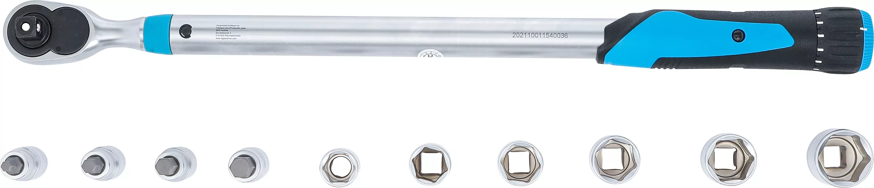 Drehmomentschlüssel-Satz | Abtrieb Innenvierkant 12,5 mm (1/2") | 40 - 200 Nm | 11-tlg.