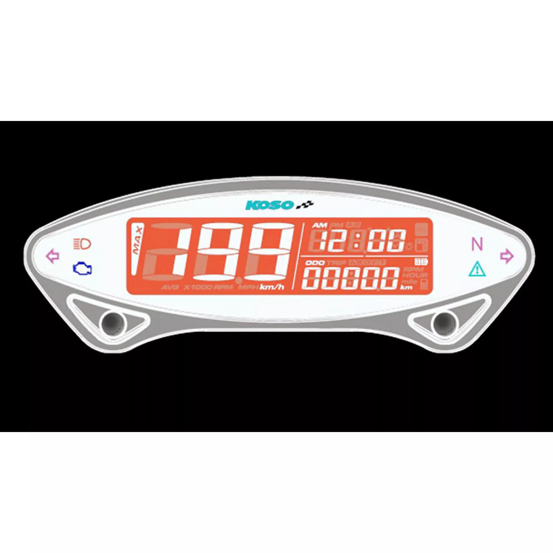 KOSO Digitaler Tachometer, DB EX-02 mit ABE