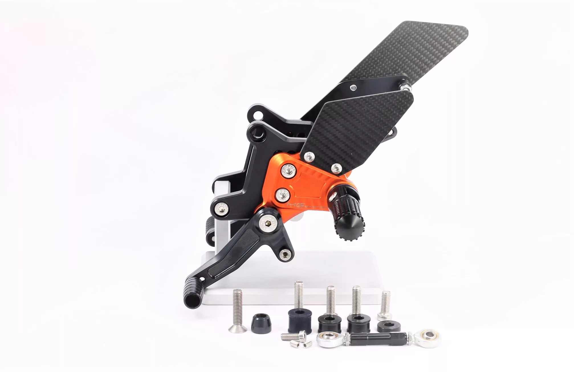 MG Biketec Sportfussrastenanlage / Rastenanlage / Fussrastenanlage mit ABE, gültig in D - A - CH für KTM 1290 Super Duke GT ab 2016-2020