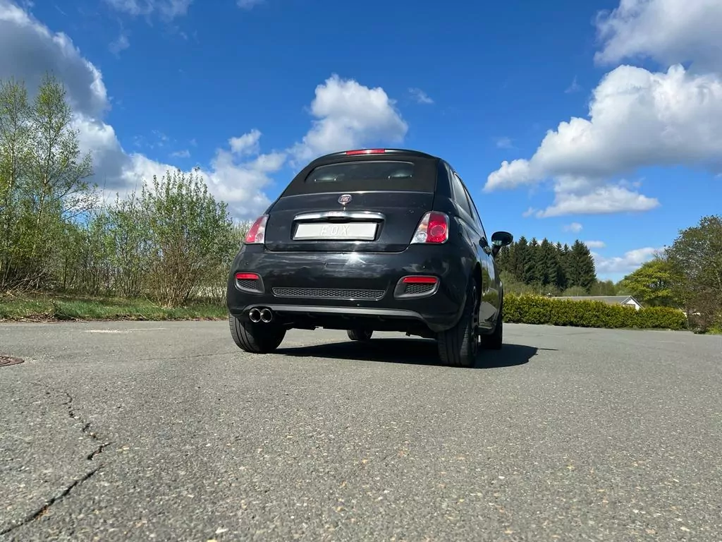 Fiat 500/ 500C  Endschalldämpfer - 2x80 Typ 25