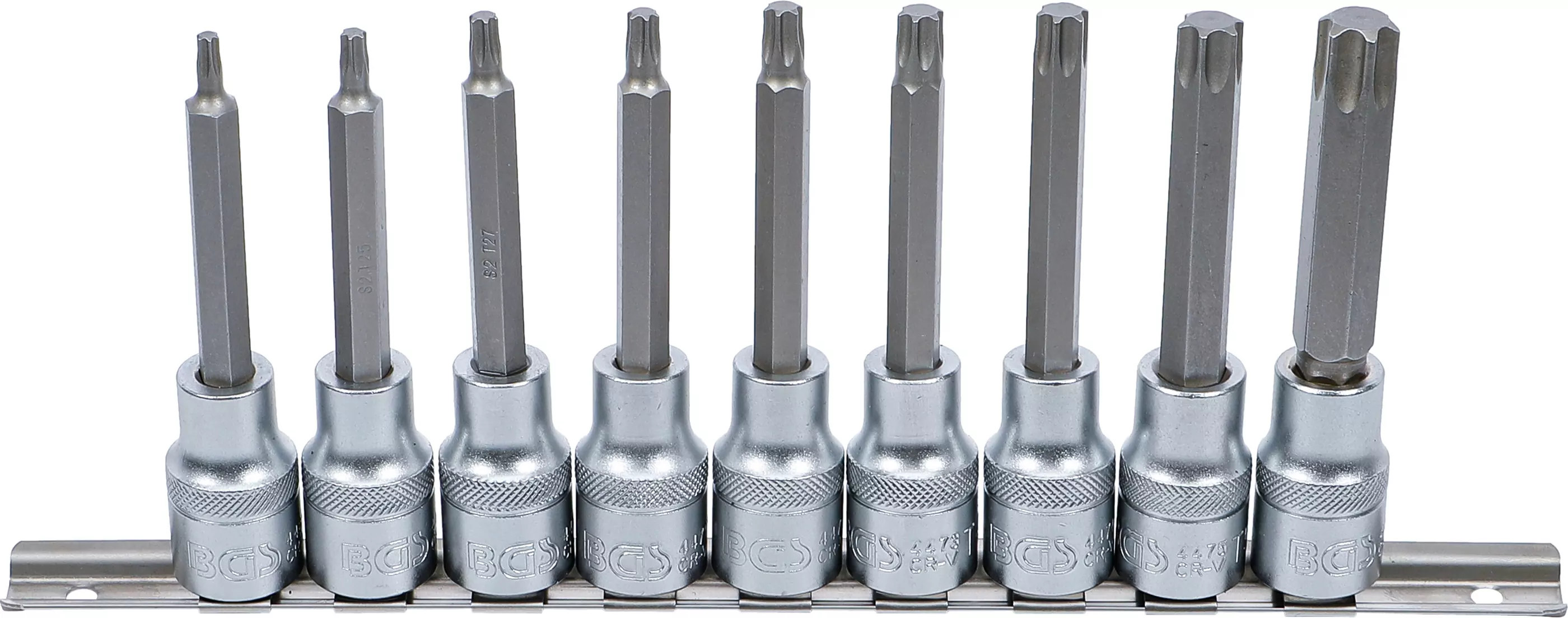 Bit-Einsatz-Satz | Antrieb Innenvierkant 12,5 mm (1/2") | T-Profil (für Torx) | 9-tlg.