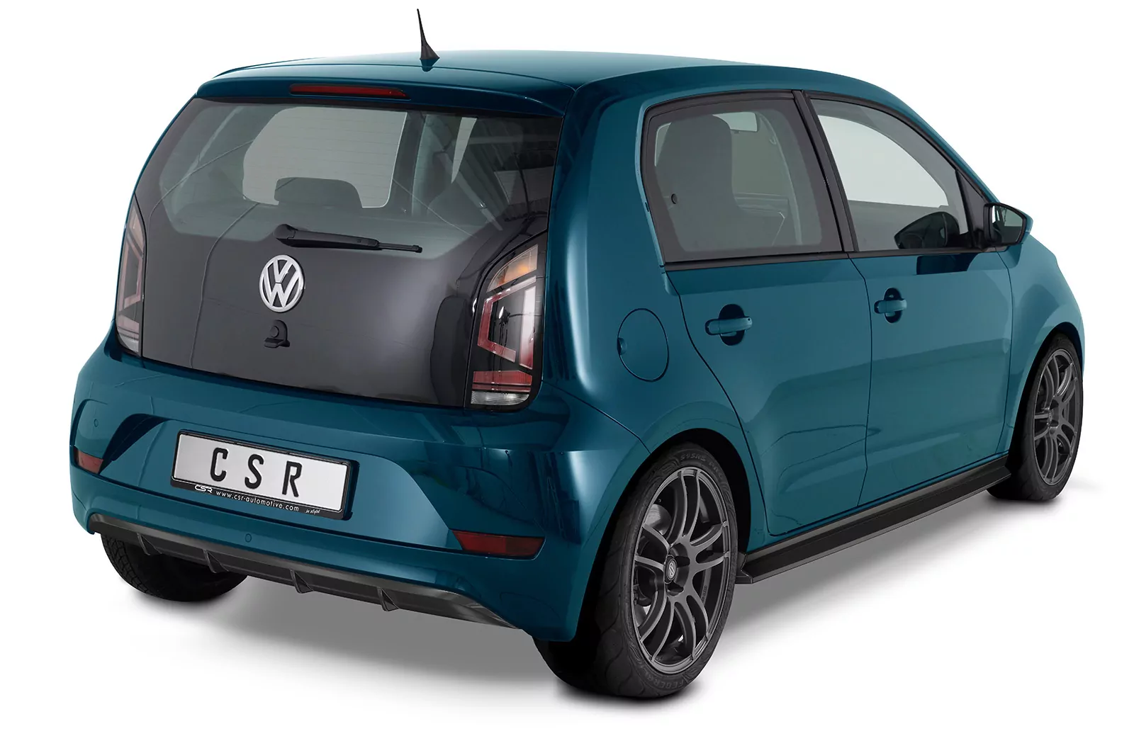 Seitenschweller für VW up!, Seat Mii, Skoda Citigo Lackierfreundlich (schwarz matt)