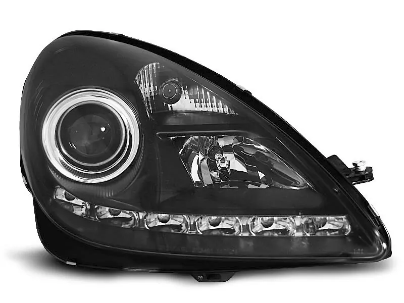 HEADLIGHTS DAYLIGHT BLACK fits MERCEDES R171 SLK 04-11