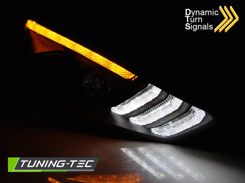 Ford Focus Mk3 15-18 Black Drl Led Seq Indicaor