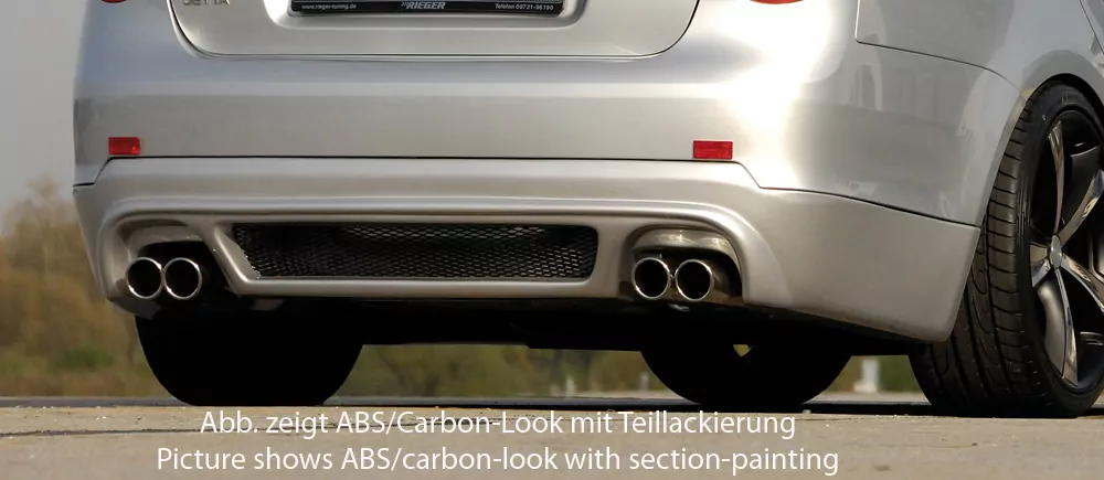 Rieger Heckansatz für VW Jetta 3 (1KM) - 5-tür. 08.05- carbon optik