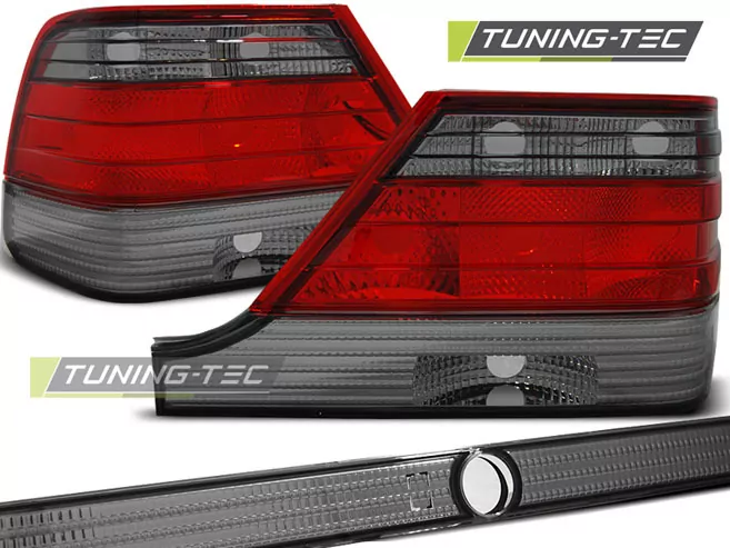 Tail Lights Red Smoke Fits Mercedes W140 95-10.98