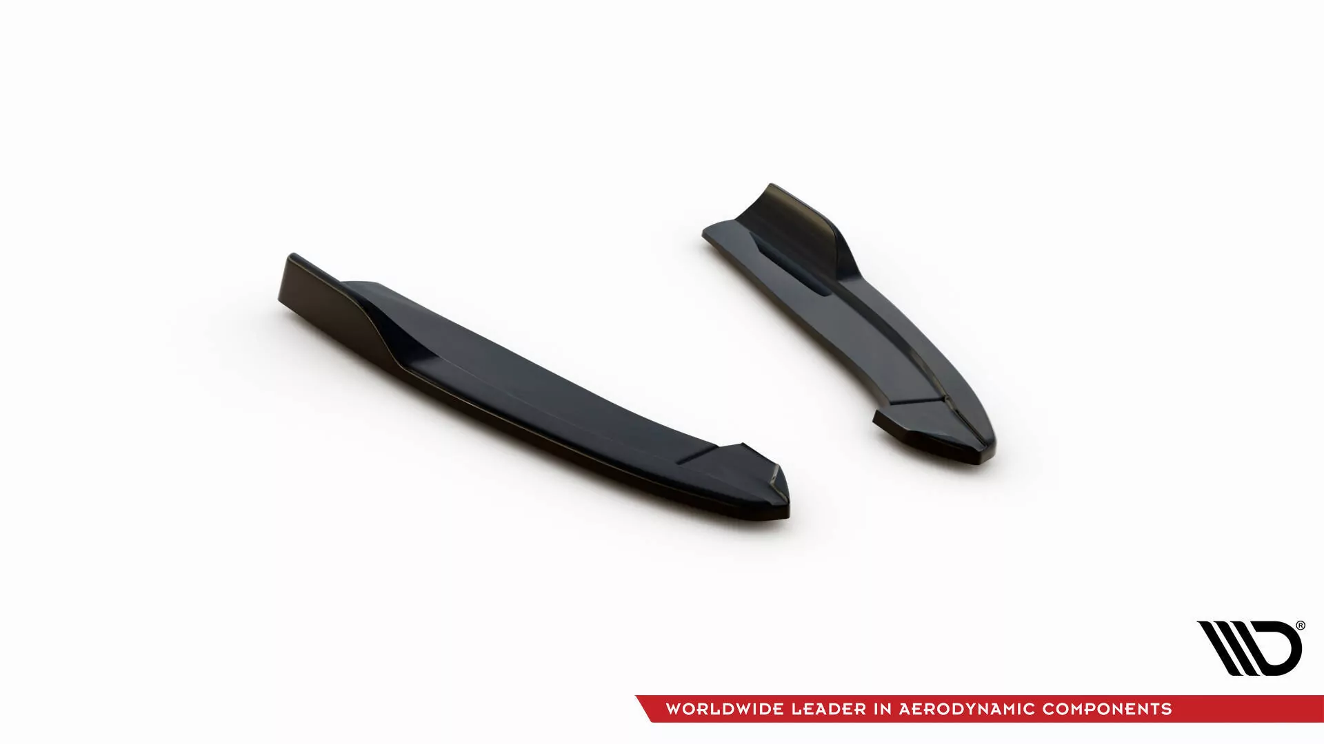 Heck Ansatz Flaps Diffusor Für V.8 Ford Focus Kombi ST-Line Mk4 Schwarz Hochglanz