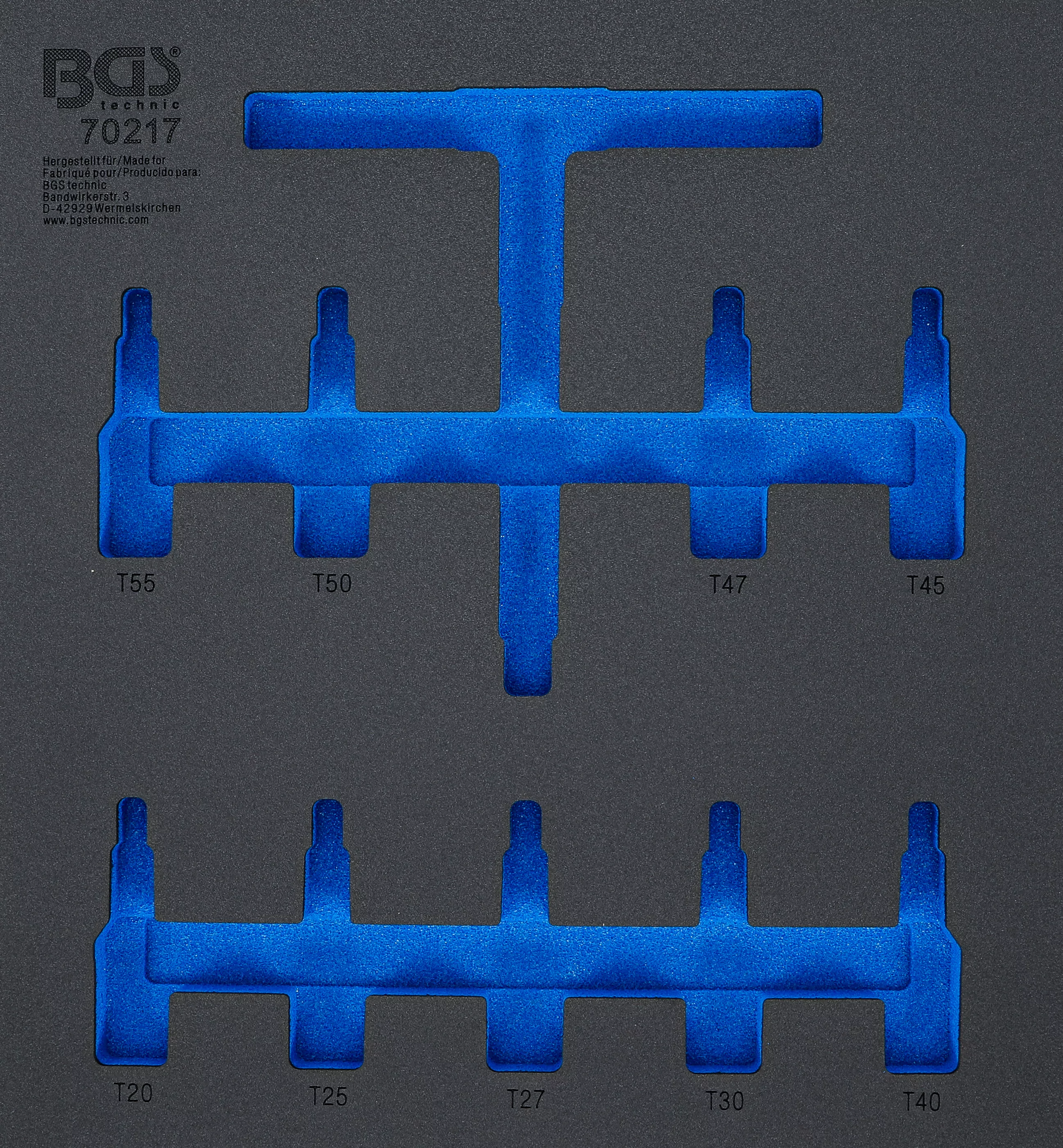 Werkstattwageneinlage 2/3 | leer | für Art. 70217
