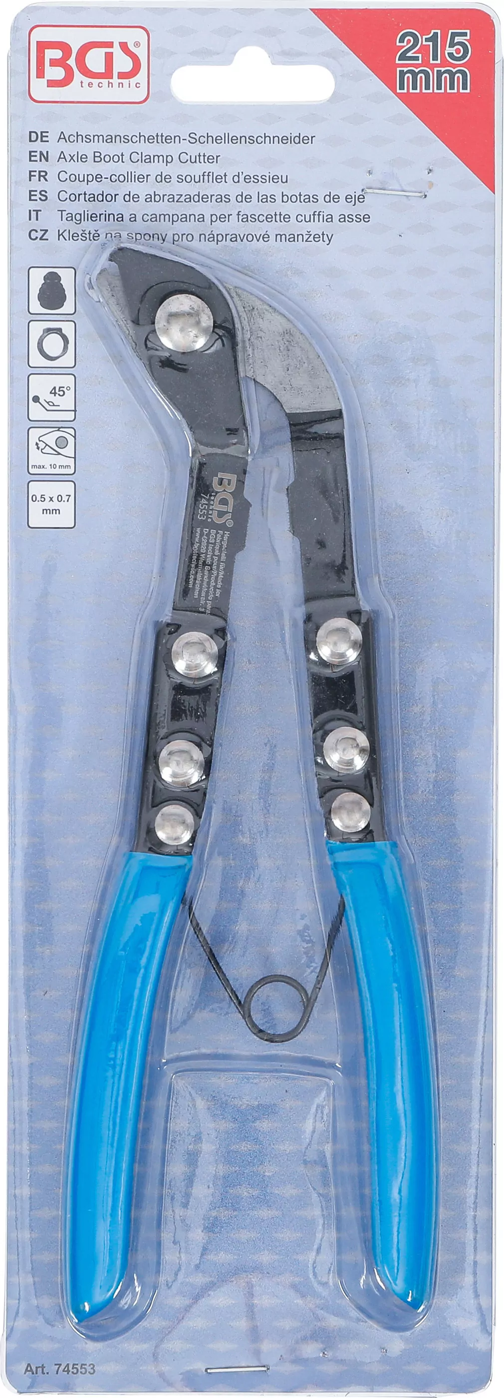 Achsmanschetten-Schellenschneider | 215 mm