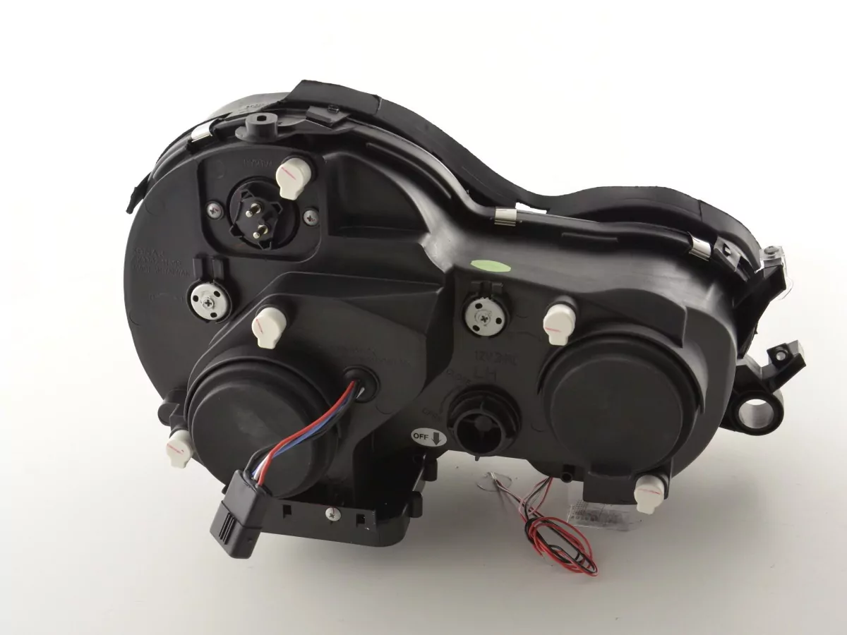 Scheinwerfer Set Angel Eyes Mercedes E-Klasse Typ W210 Bj. 99-01 schwarz