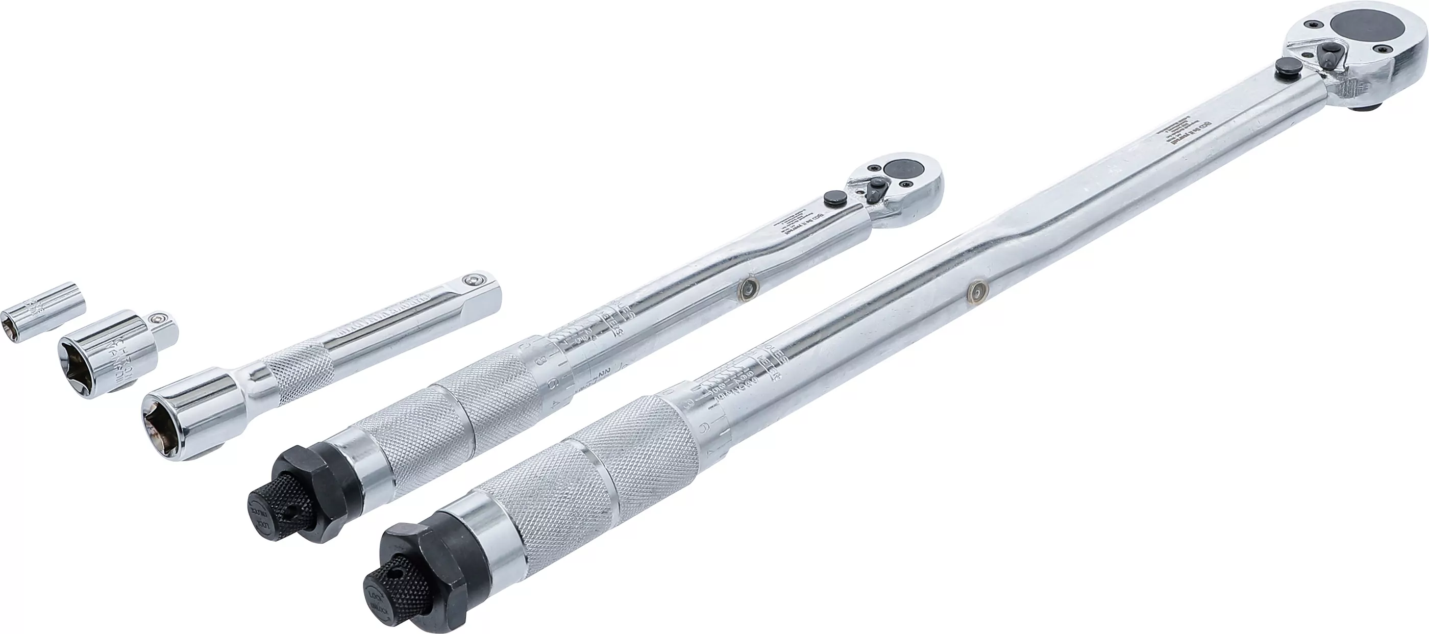 Drehmomentschlüssel-Satz | Abtrieb Außenvierkant 6,3 mm (1/4") 5 - 25 Nm, 12,5 mm (1/2") 28 - 210 Nm | 5-tlg.