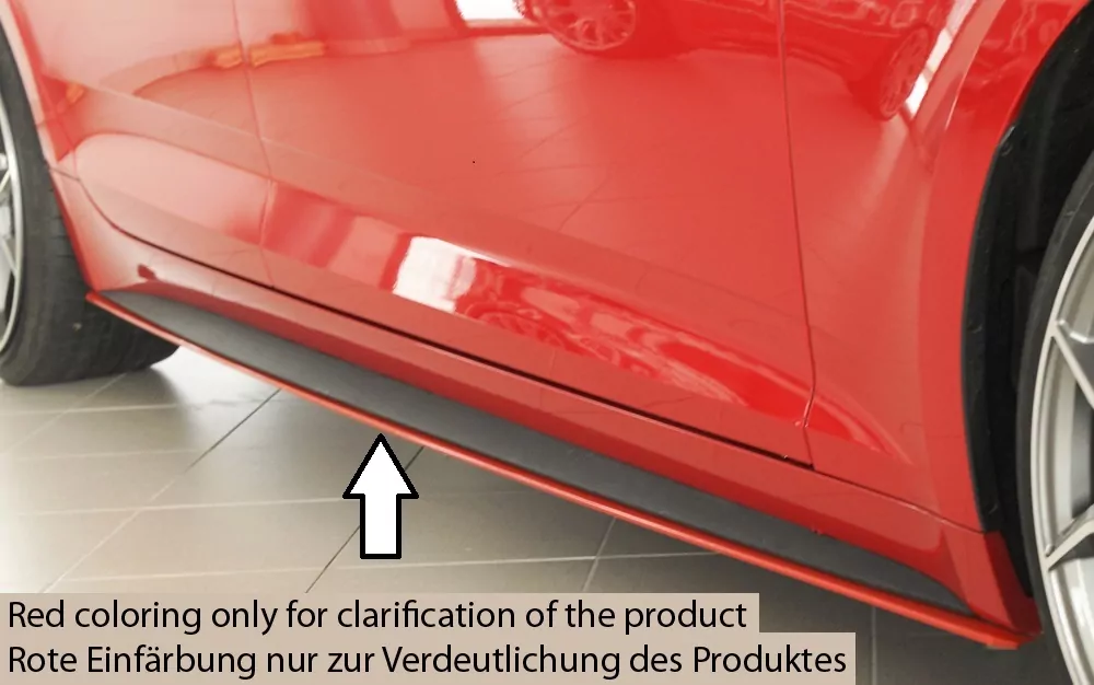 Rieger Seitenschwelleransatz für Audi A5 (B9/F5) | Sportback 07.16-12.19 (bis Facelift) nur für S-Line-Schweller