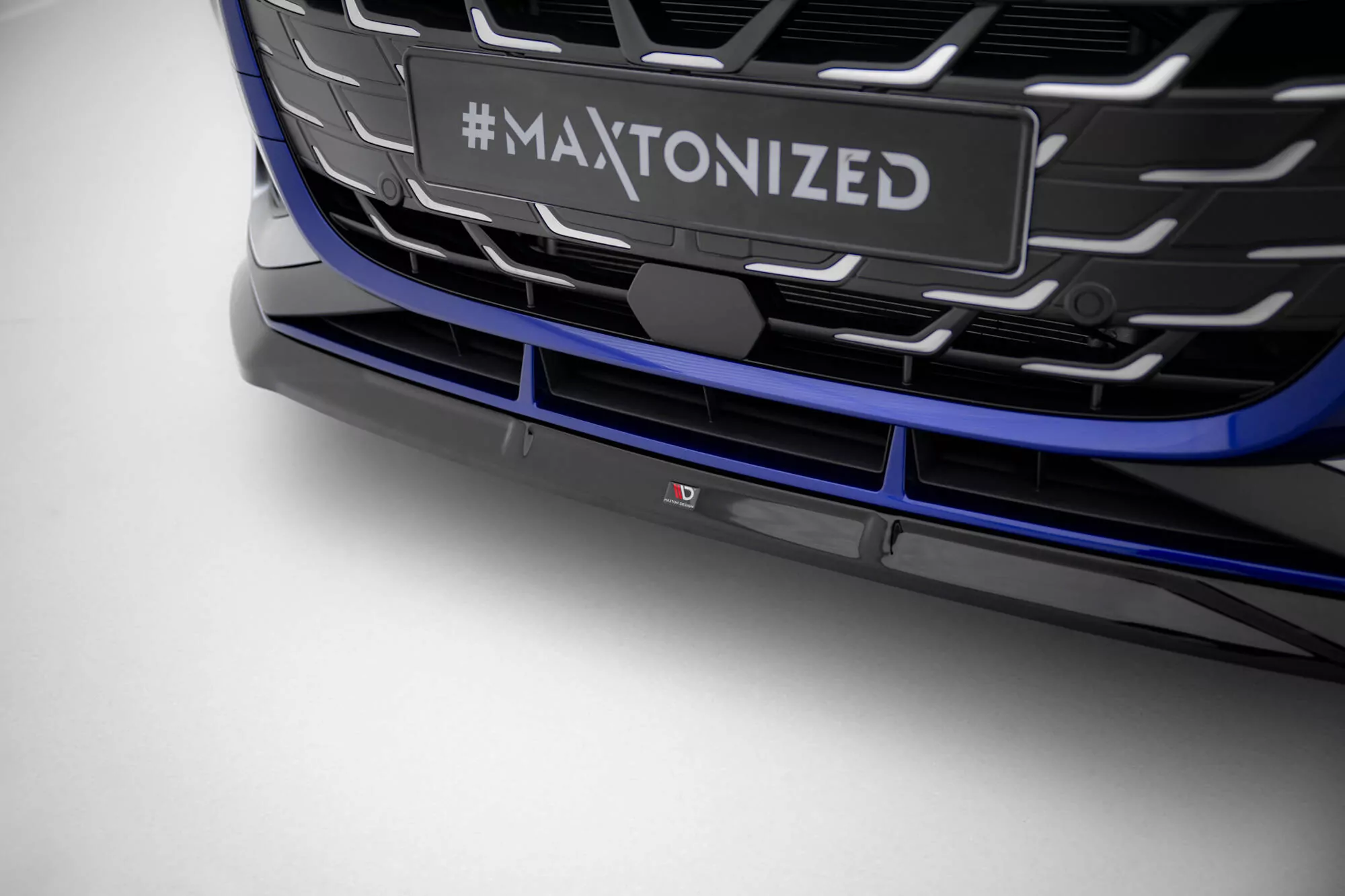 Front Ansatz V.3 Für Audi A3 S-Line Limousine / S3 Limousine 8Y Facelift Schwarz Hochglanz