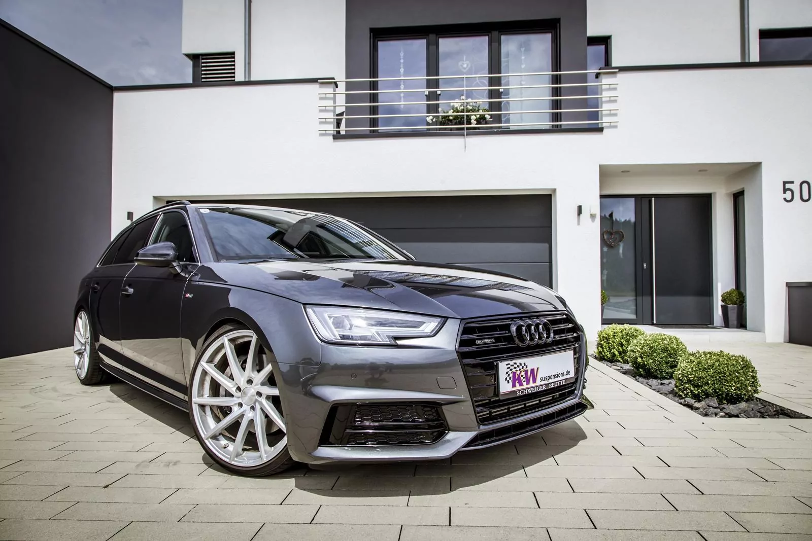 KW Gewindefahrwerk V3 inox AUDI A5 Sportback (B8) F5A 06/2016-