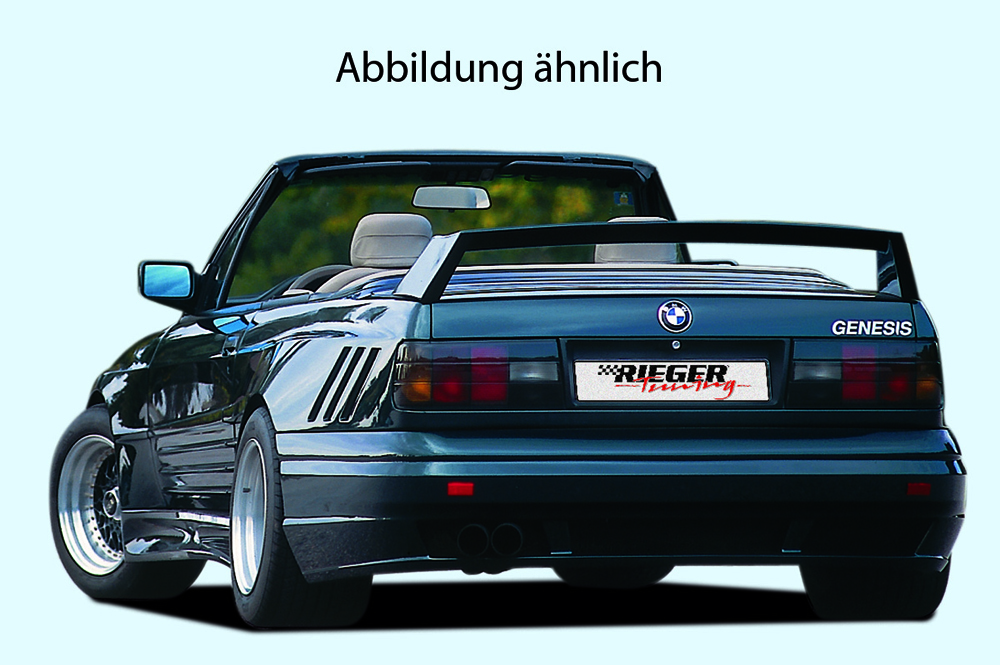 Rieger Heckflügel Breitbau II für BMW 3er E30 - Coupé  -> auch einzeln montierbar carbon optik