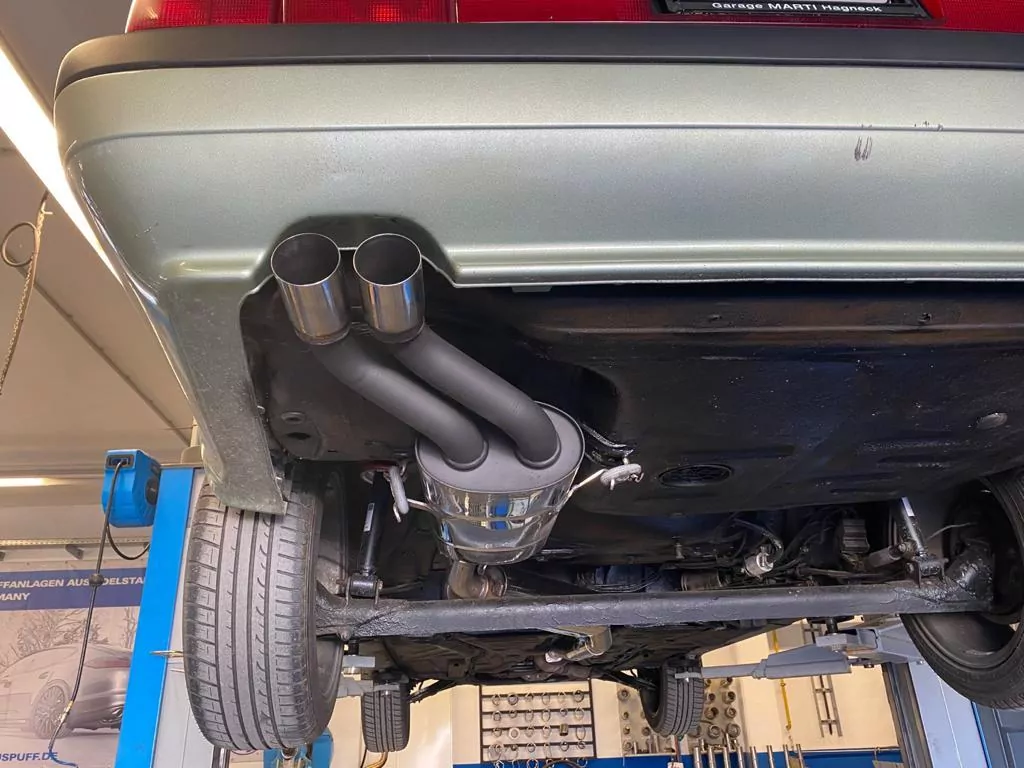 Audi 80/90 Typ 81  Endschalldämpfer - 2x63 Typ 10