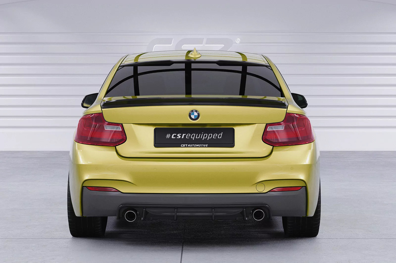 Heckansatz für BMW 2er (F22 / F23) Coupe und Cabrio HA273 Strukturiert (schwarz matt)