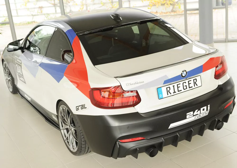 Rieger Seitenschweller links ansatz matt schwarz für BMW 2er F23  (1C) Cabrio 07.17- (ab Facelift) LCI