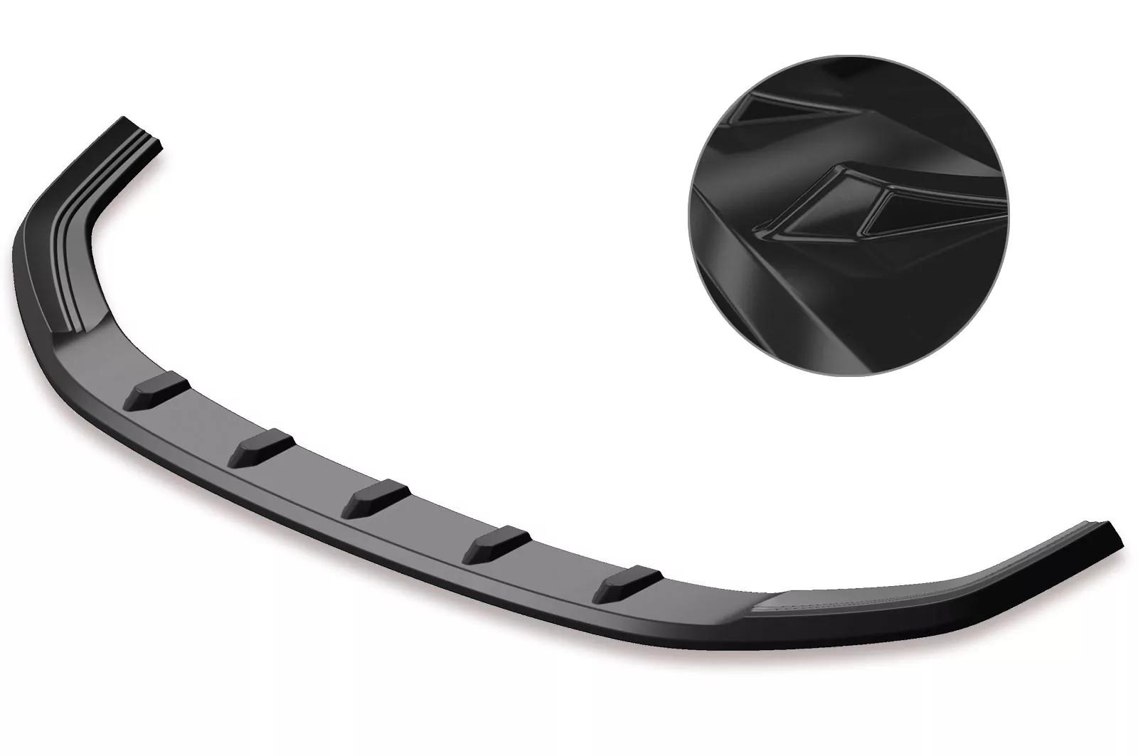 Cup-Spoilerlippe mit ABE für VW Polo VI 2G (Typ AW) GTI / R-Line Glossy (schwarz hochglanz)