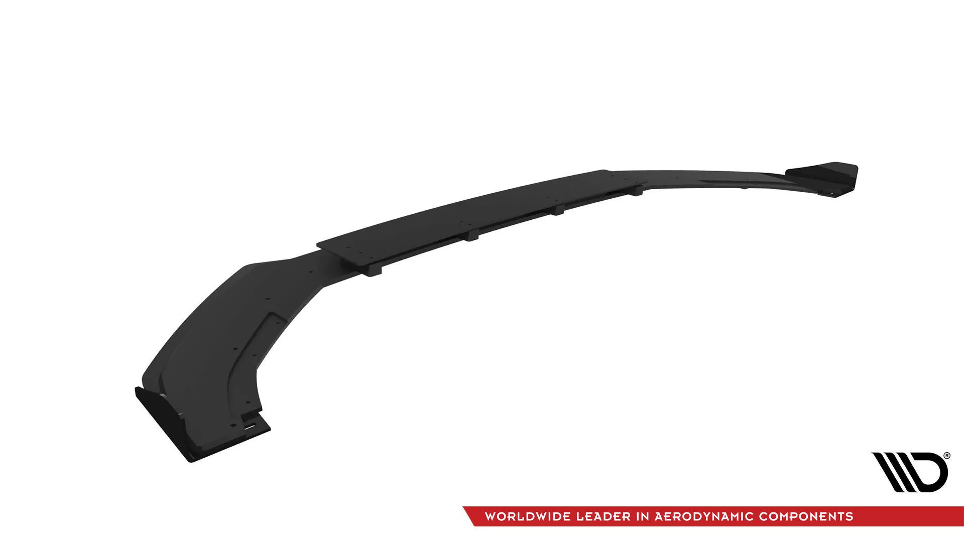 Street Pro Front Ansatz Für +Flaps Für V.1 + Flaps Volkswagen Golf R Mk7 Schwarz Hochglanz
