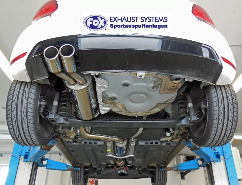 VW Polo 6R - WRC  Endschalldämpfer 63,5mm - 2x90 Typ 16