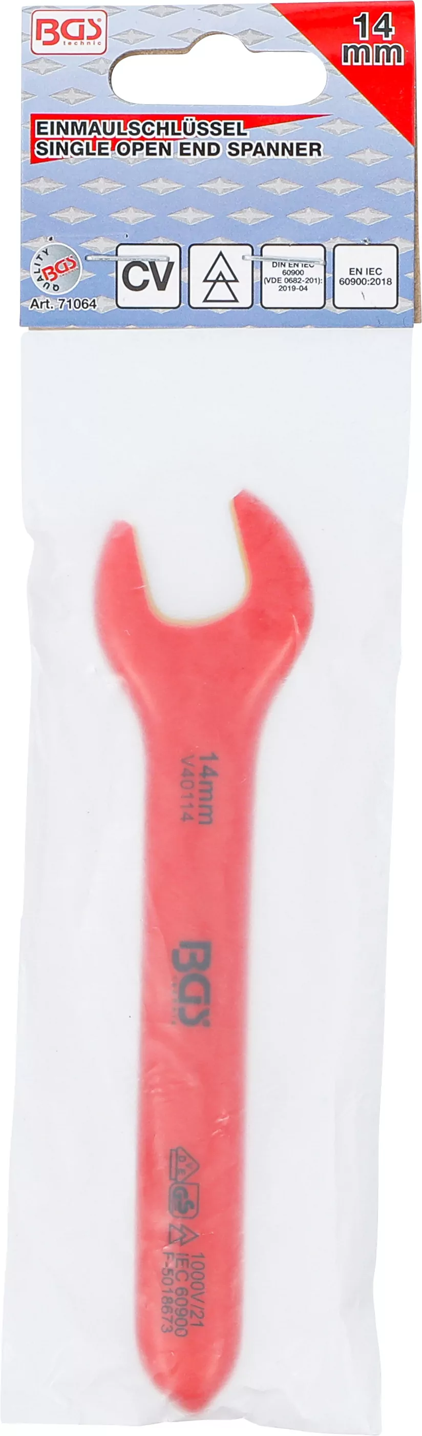 VDE-Einmaulschlüssel | SW 14 mm